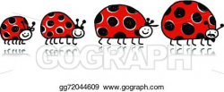 Vector Art - Ladybird family for your design. EPS clipart ...