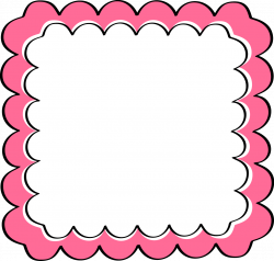 Pink Scalloped Frame | Photo props | Pinterest | Clip art ...