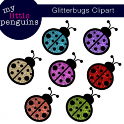 Glitter Ladybug Clipart (clip art)