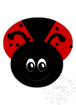 Cartoon ladybug clipart kid – Coloring Page