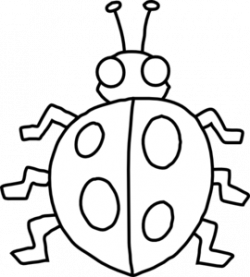 Ladybug Outline Clip Art at Clker.com - vector clip art ...