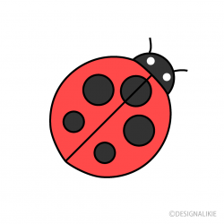 Simple Ladybug Clipart Free Picture｜Illustoon