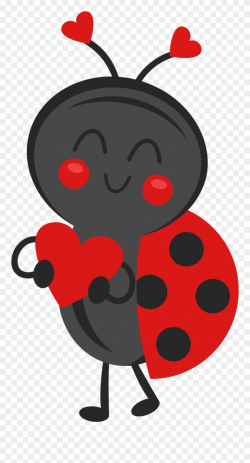 Bug Clipart Valentine - Valentines Ladybug Clip Art - Png ...
