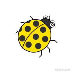 Yellow Ladybug Clipart Free Picture｜Illustoon