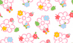 Flower, ladybug & butterflies / Free wallpapers, backgrounds
