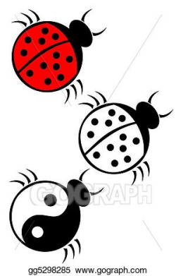 Drawing - Ladybugs. Clipart Drawing gg5298285 - GoGraph