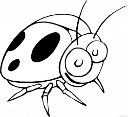 Ladybug Outline Clipart - ClipartBlack.com