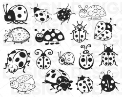 ladybug svg, lady bug svg, beetle svg, ladybug clipart, ladybug dxf,  ladybug silhouette, ladybug cricut clipart, insect svg files for cricut