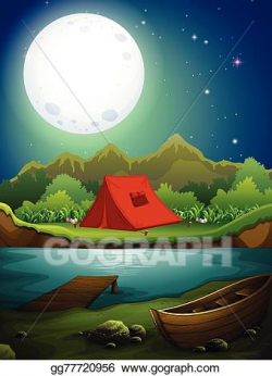 Vector Stock - Camping ground. Clipart Illustration ...