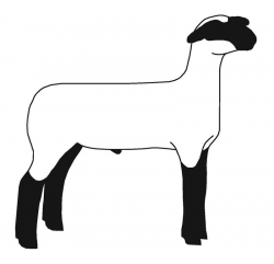 show lamb silhouette clip art | facv | Sheep silhouette ...