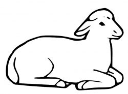 lamb laying down Colouring Pages (page 2) | Art for Art's ...