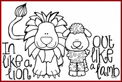Astonishing Lion Lamb Colouring Page Preschool Picture Of Clipart ...