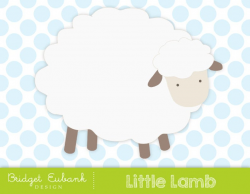 Lamb clipart, sheep clipart, baby shower clipart, jpg , png, eps, vector  graphics, commercial use
