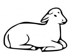 Lion and lamb outline clipart - Clip Art Library