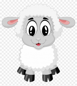 Lamb Clipart Sleepy Sheep - Baby Sheep Cartoon, HD Png ...