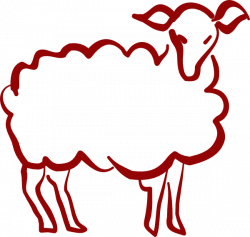 Red Lamb Clip Art at Clker.com - vector clip art online, royalty ...