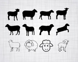 Sheep SVG Bundle, Sheep SVG, Sheep Clipart, Sheep Cut Files ...