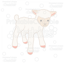 Cute Lamb SVG Cut File & Clipart for Silhouette Studio ...