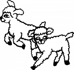 Jumping Lambs Clip Art at Clker.com - vector clip art online ...
