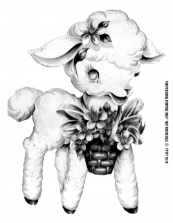 Images: Vintage Baby Lamb Clip Art - Free Pretty Things For You