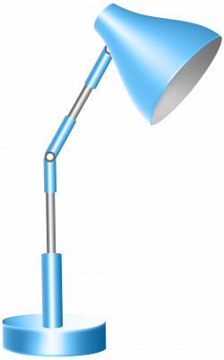 Blue Desk Lamp PNG Clip Art - Best WEB Clipart