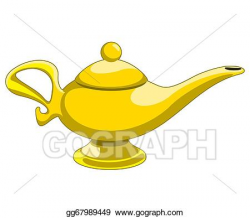 Vector Illustration - Aladdin's lamp. EPS Clipart gg67989449 ...