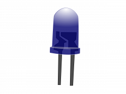 Clipart - Blue LED Lamp (Off)