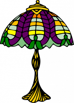 Clipart - Liberty Colored Glass Lamp