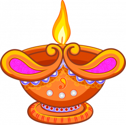 Light Lamp Diwali Clip art - Cartoon hand painted beautiful oil lamp ...