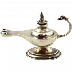 Vintage Sterling Silver Aladdin's Oil Lamp - Made in Peru ...