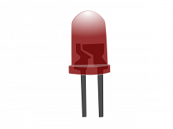 Clipart - Red LED Lamp (Off)