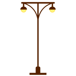 OnlineLabels Clip Art - Street Lamp Post- Light Post, Two ...