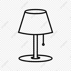 Table Lamp Line Black Icon, Table Lamp, Lamp, Table PNG and ...