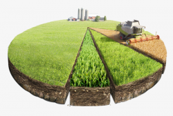 Land Ratio, Farming Agriculture, Round Land, Stereo Land PNG Image ...