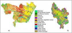 Land cover maps obtained from the classification of Landsat-TM ...
