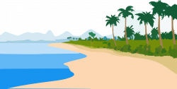 Sea clipart beach front ~ Frames ~ Illustrations ~ HD images ~ Photo ...