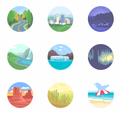 29 scenery icon packs - Vector icon packs - SVG, PSD, PNG, EPS ...