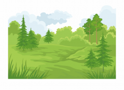 Forest Cartoon Landscape Clip Art - Transparent Forest ...