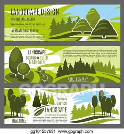 Vector Illustration - Landscaping and gardening service ...