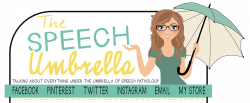 The Speech Umbrella: Back to School! | Speech-Language Therapy Blog ...
