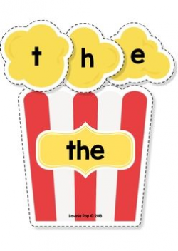 Sight Words Center: Popcorn Word Building {EDITABLE PDF ...