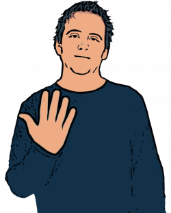 British Sign Language Dictionary | Five (5)