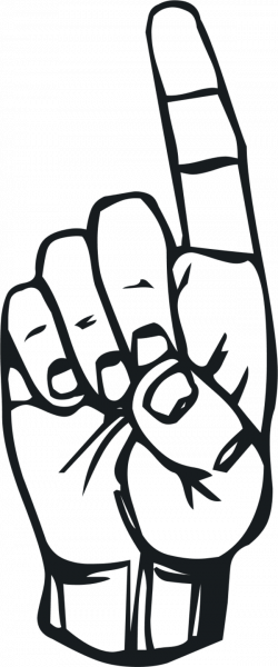 Sign language D finger | Clipart Panda - Free Clipart Images
