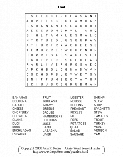 Food Word Search Puzzles | Food Puzzle | Stuff to Buy | Pinterest ...