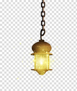 Turned-on hanging lamp, Electric light Lamp Lantern ...