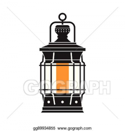 Vector Illustration - Camping lantern or gas lamp. EPS ...