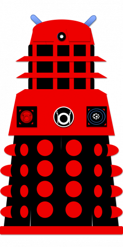 Red Lantern Dalek by Evilhumour-Author on DeviantArt