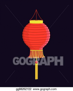 Vector Clipart - Traditional chinese lantern. Vector ...