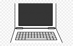 Laptop Clipart Black And White - Black And White Laptop ...