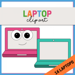 School Clipart - Laptops